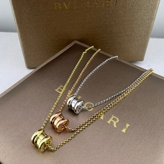 Bvlgari Minimalist Circle Pendant Necklace – Elegant Luxury Jewelry