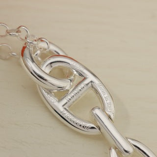 Hermès Chaine d’Ancre Long Link Pendant Necklace