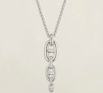 Hermès Chaine d’Ancre Long Link Pendant Necklace