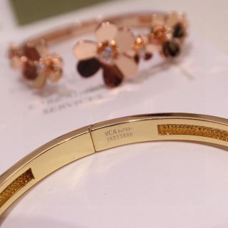 Van Cleef & Arpels Blossom Garden Floral Bangle