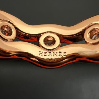 Hermès Éclat Pavé Wave Band Ring