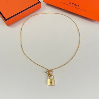 Hermès Kelly Mini Padlock Pendant Necklace