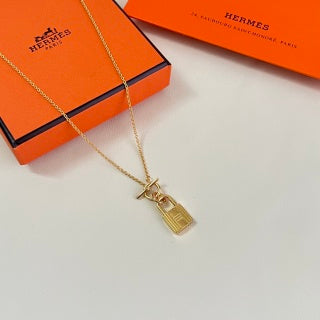 Hermès Kelly Mini Padlock Pendant Necklace