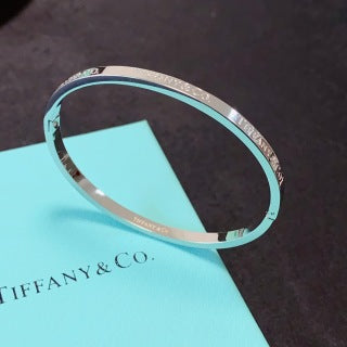 Tiffany & Co. Engraved Letter Narrow Bangle