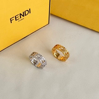 Fendi Celestia FF Pavé Statement Ring