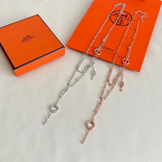 Hermès Élan Lariat Key Charm Necklace