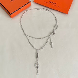 Hermès Élan Lariat Key Charm Necklace