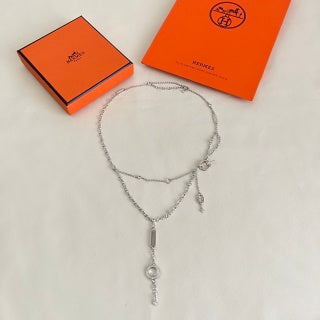 Hermès Élan Lariat Key Charm Necklace