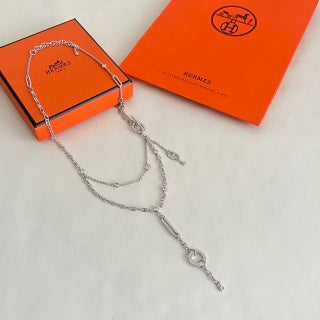 Hermès Élan Lariat Key Charm Necklace