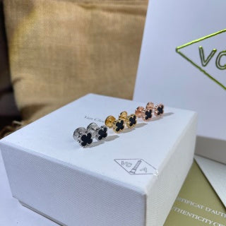 Van Cleef & Arpels Alhambra Color Harmony Clover Stud Earrings