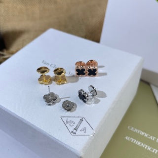 Van Cleef & Arpels Alhambra Color Harmony Clover Stud Earrings