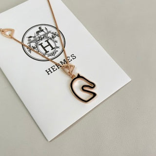 Hermès Mini Pop H Enamel Pendant Necklace