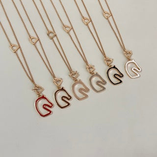 Hermès Mini Pop H Enamel Pendant Necklace