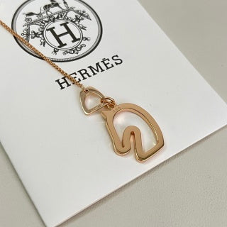 Hermès Mini Pop H Enamel Pendant Necklace