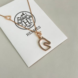 Hermès Mini Pop H Enamel Pendant Necklace