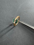 Bvlgari Green Circle Statement Ring – Elegant Luxury Jewelry
