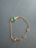 Bvlgari Green Circle Charm Bracelet – Elegant Luxury Jewelry