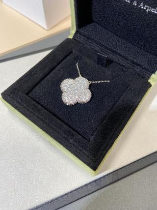Van Cleef & Arpels Brilliant Clover Statement Necklace