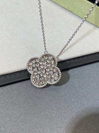 Van Cleef & Arpels Brilliant Clover Statement Necklace