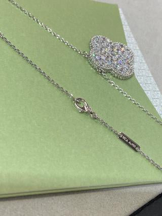 Van Cleef & Arpels Brilliant Clover Statement Necklace