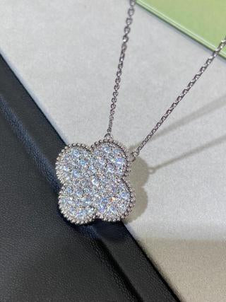 Van Cleef & Arpels Brilliant Clover Statement Necklace