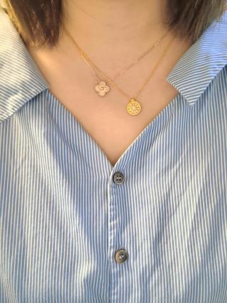 Van Cleef & Arpels Rose Gold Alhambra Floral Necklace