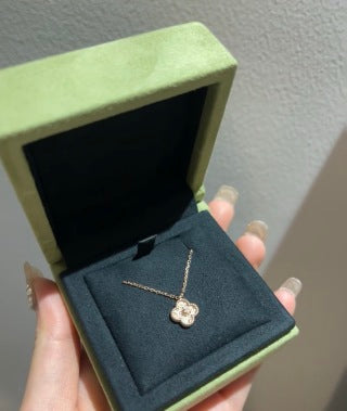Van Cleef & Arpels Rose Gold Alhambra Floral Necklace