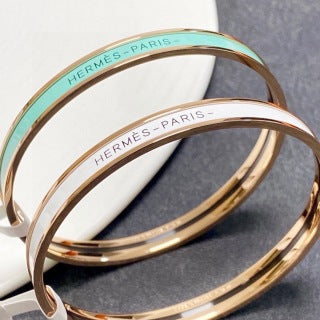 Hermès Clic H Slim Enamel Bracelet