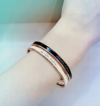 Hermès Clic H Slim Enamel Bracelet