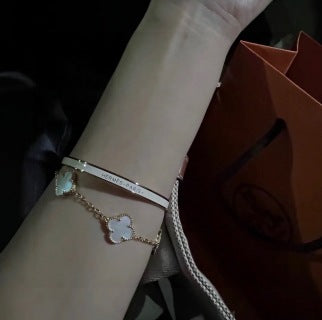 Hermès Clic H Slim Enamel Bracelet