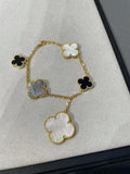 Van Cleef & Arpels Dual Tone Alhambra Five Motifs Bracelet