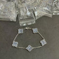 Van Cleef & Arpels Frosted Alhambra Five Motifs Bracelet