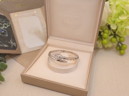 Bvlgari Geometric Link Crystal Bracelet – Elegant Luxury Jewelry