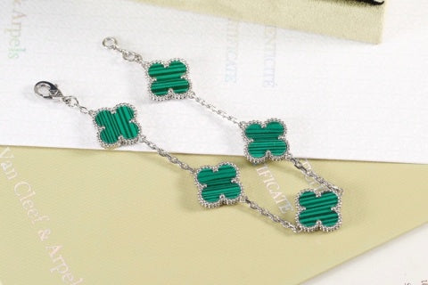 Van Cleef & Arpels Emerald Clover Garden Bracelet