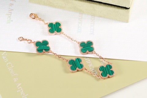 Van Cleef & Arpels Emerald Clover Garden Bracelet