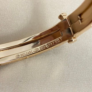 Bvlgari Rose Gold Black Ceramic Bangle Bracelet – Elegant Luxury Jewelry