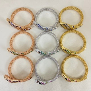 Bvlgari Pink Gem Serpent Bracelet – Elegant Luxury Jewelry