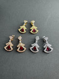 Bvlgari Ruby Fan Drop Earrings – Elegant Luxury Jewelry