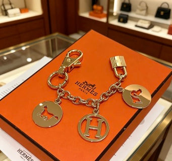 Hermès H Medallion Charm Chain Bracelet