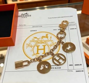 Hermès H Medallion Charm Chain Bracelet