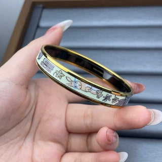 Hermès Enamel Chaine d’Ancre Wide Cuff Bracelet