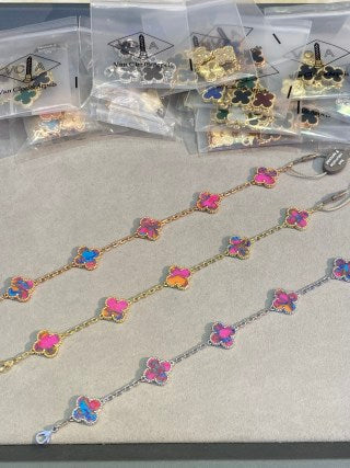 Van Cleef & Arpels Rainbow Clover Garden Bracelet