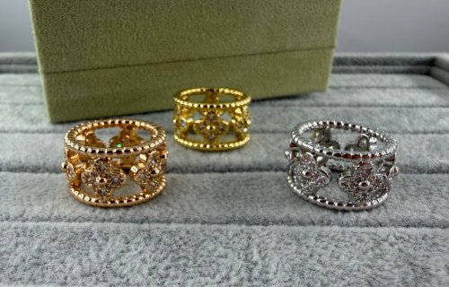 Van Cleef & Arpels Floral Mosaic Statement Ring