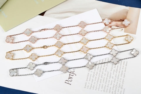 Van Cleef & Arpels Clover Symphony Chain Necklace