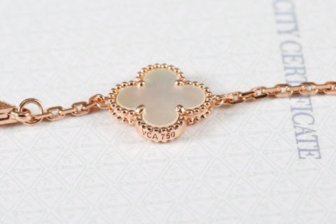 Van Cleef & Arpels Clover Symphony Chain Necklace
