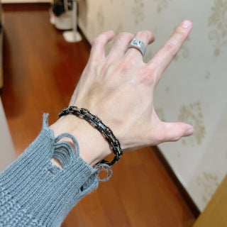 Bvlgari Black Chain Link Bracelet – Elegant Luxury Jewelry