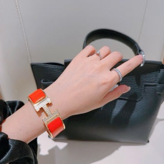 Hermès H Perforé Wide Cuff Bracelet 20mm