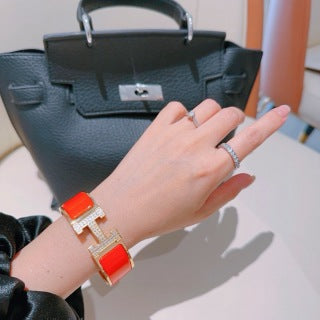 Hermès H Perforé Wide Cuff Bracelet 20mm