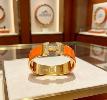 Hermès H Perforé Wide Cuff Bracelet 20mm