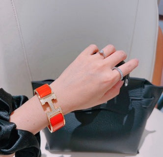 Hermès H Perforé Wide Cuff Bracelet 20mm